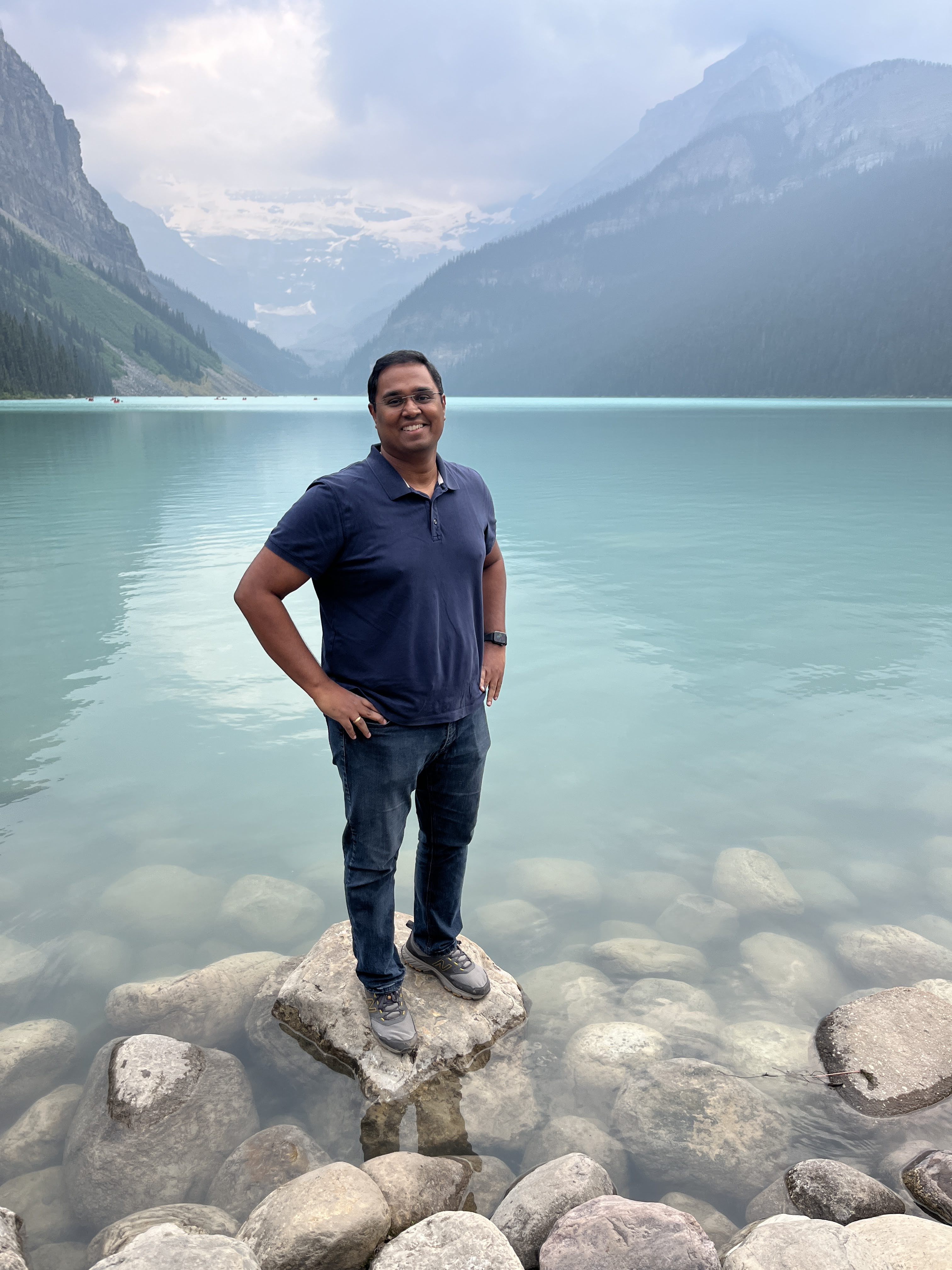 Prashanth Mahadeva at Lake Louise